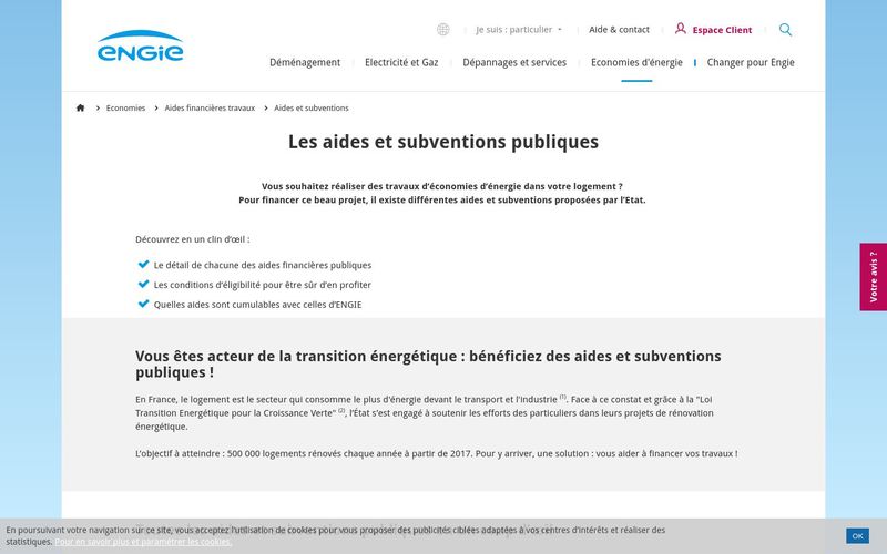 Isolation, chauffage : les aides et subventions de l'Etat - ENGIE